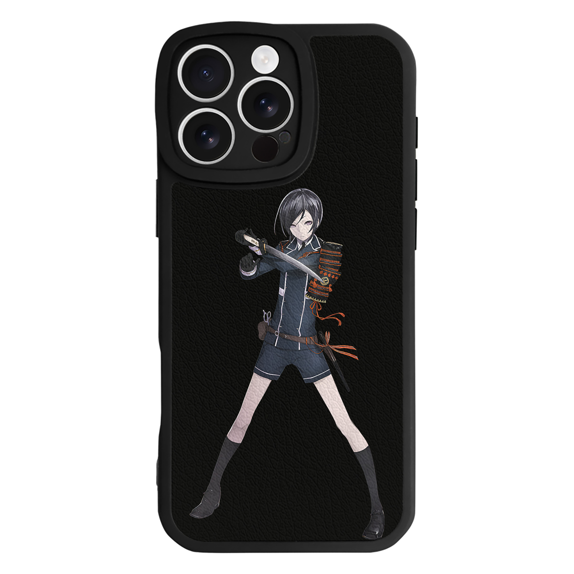 （画像用） 刀剣乱舞 Touken Ranbu 【iPhone 16シリーズ対応】シリコンスマホケース（レザー調） 材質：シリコン